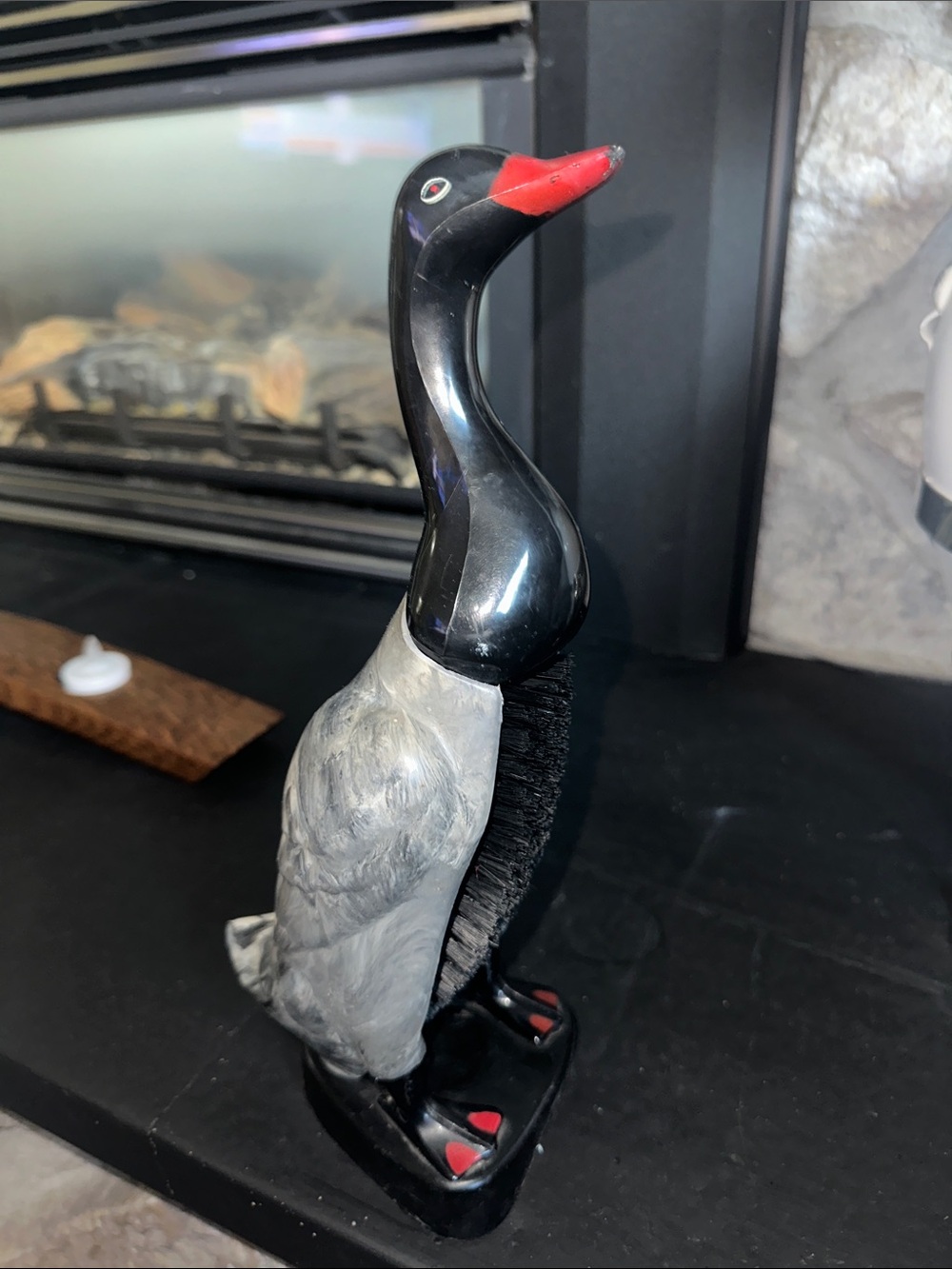 Vintage SWANK Birdbrush